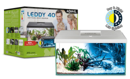Aquael Leddy Set 40 D&N 2.0 zestaw akwariowy 25l biały z wyposażeniem