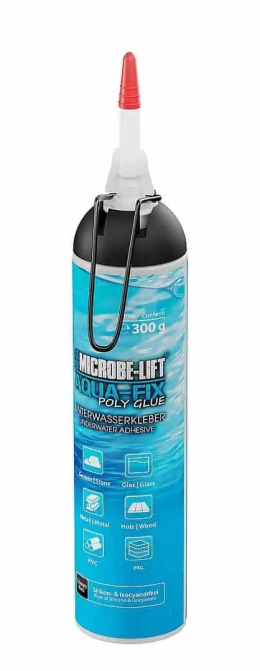 Microbe-lift Aqua-Fix Poly Glue 300g klej podwodny do ozdób i roślin